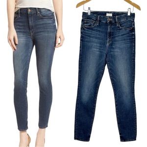 Mother The Looker High Waist Crop Skinny Jeans In Bake Sale Brawl Size 28